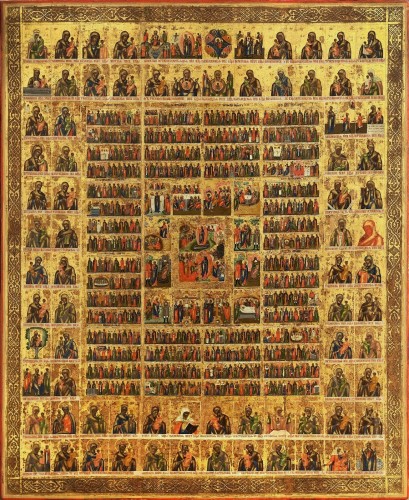 Calendar of the 12 months of the years, Russian Icon Palekh School